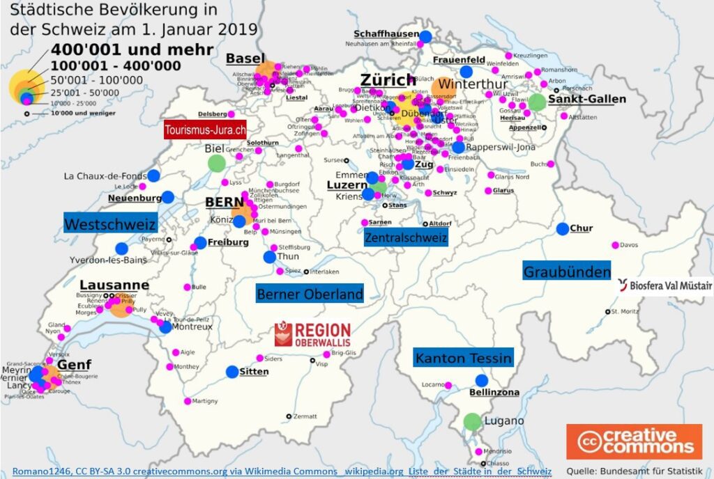 golfplätze schweiz regionen